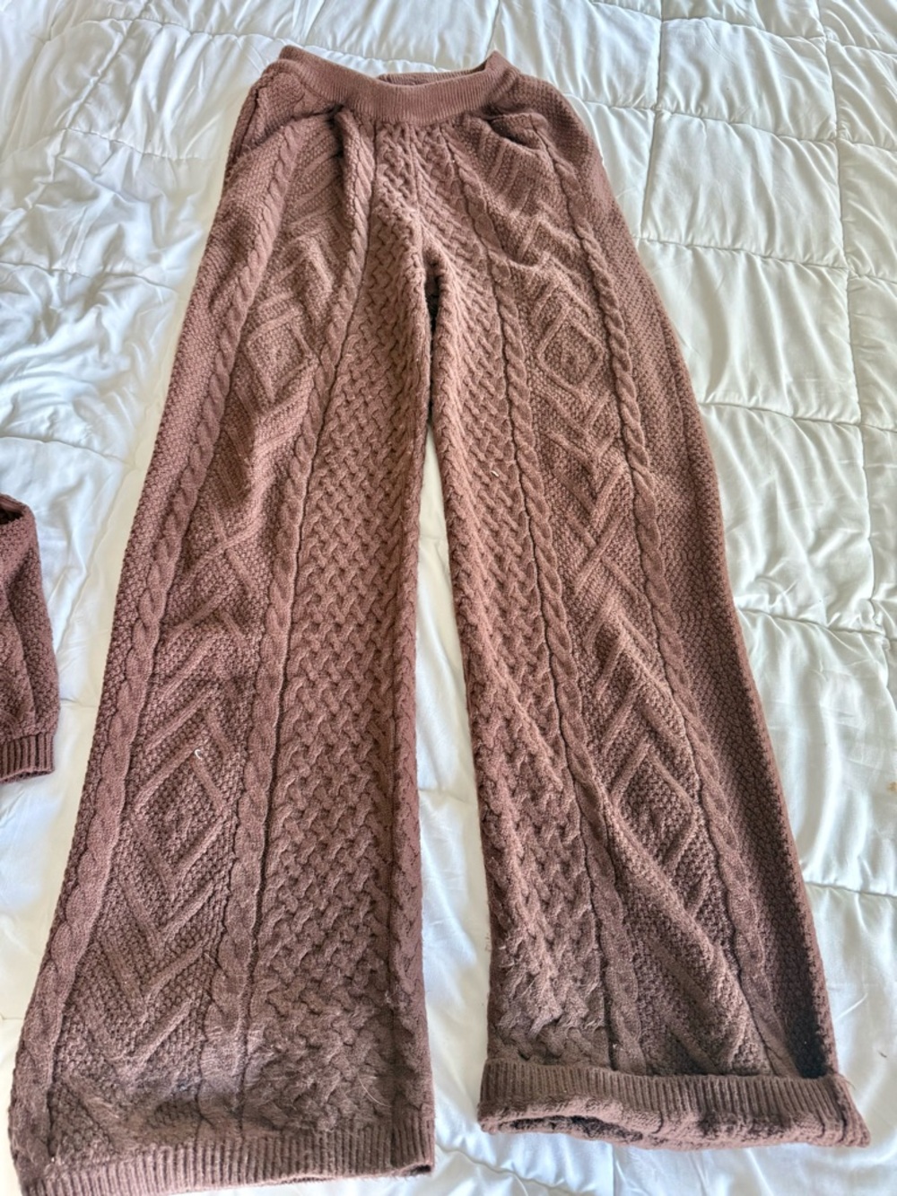 JLUXLABEL Brown Cable-Knit Set - Picture 9 of 9